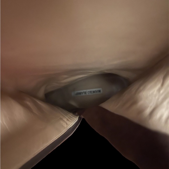 Vintage Manolo Blahnik High Heeled boots with tie accent (sz40) - Picture 4 of 5